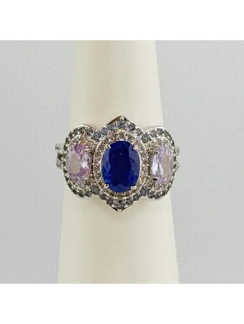 Bomb Party Sz 6 “All Good Things Sparkle” RBP6846 Twilight Sapphire & Tanzanite